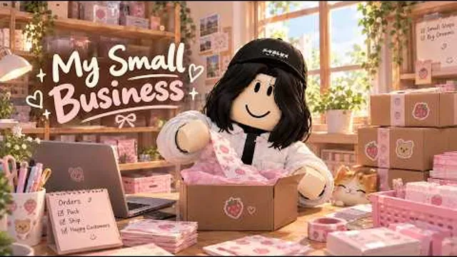 I started my own little business in Roblox! #roblox #mysmallbusiness – YouTube video thumbnail